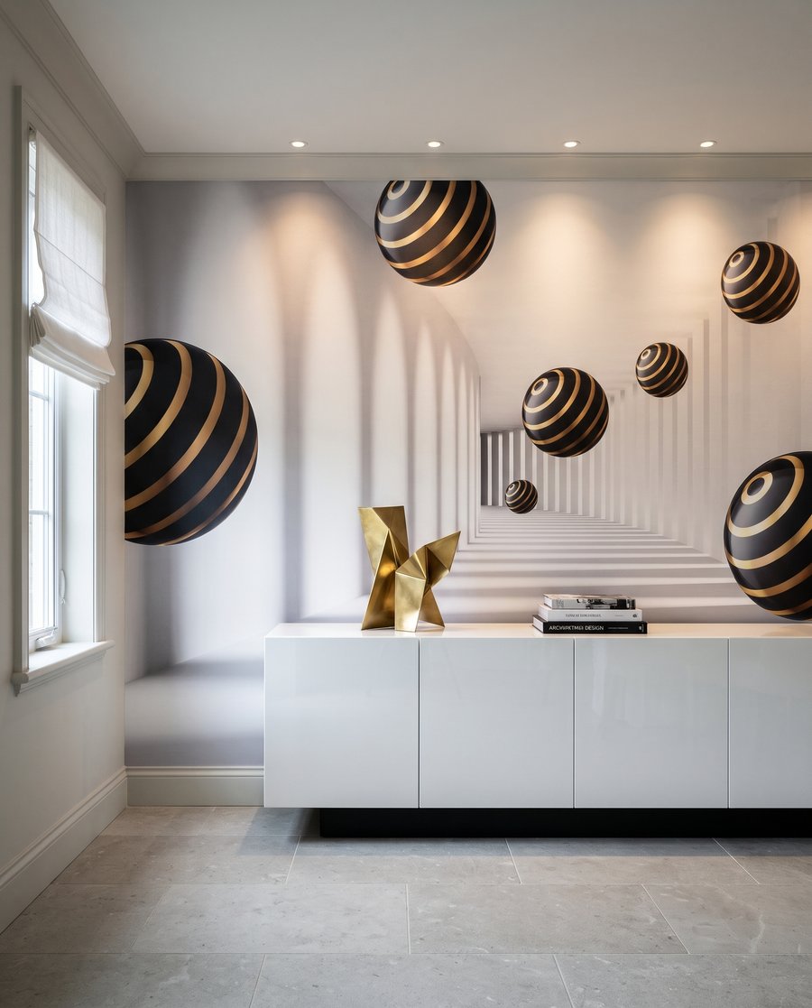 Kugeln mit goldenen Ringen — Interieur 7