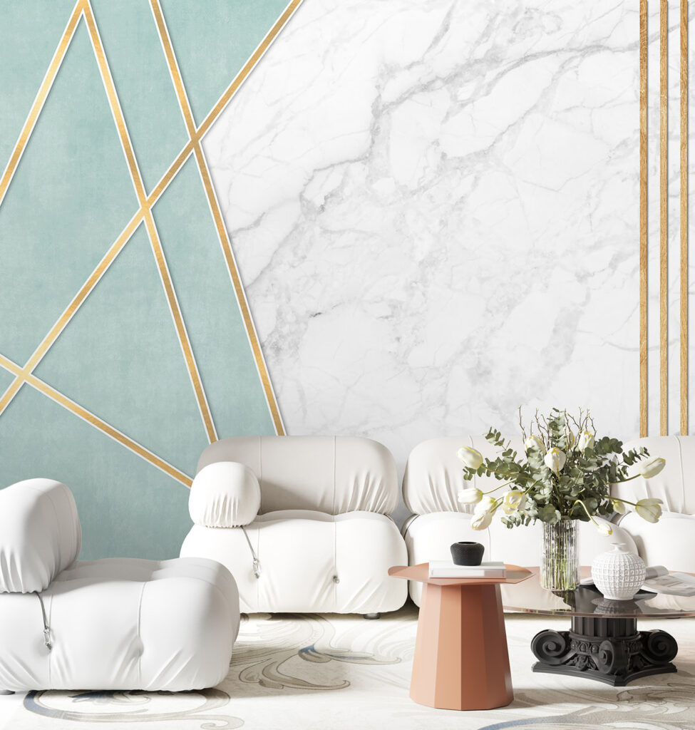Mint und Marmoroptik — Interieur 4