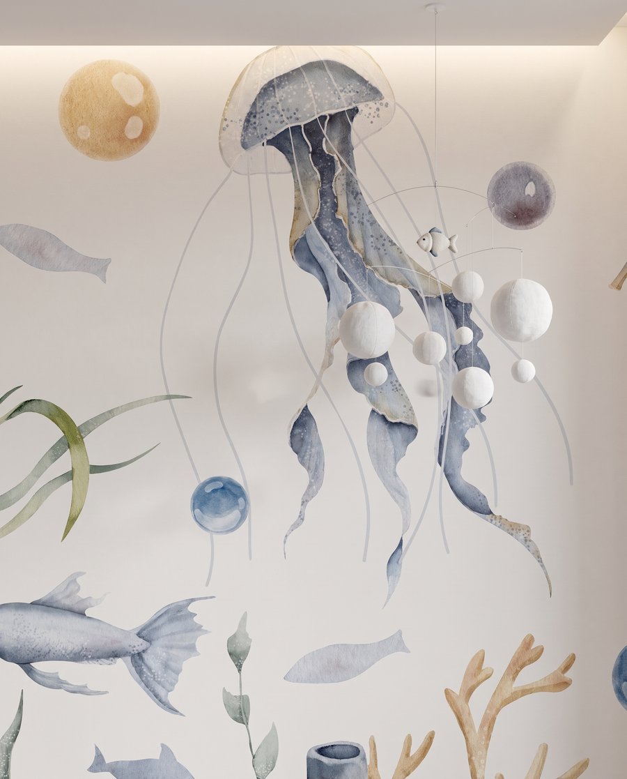 Riff in zartem Aquarell — Interieur 2
