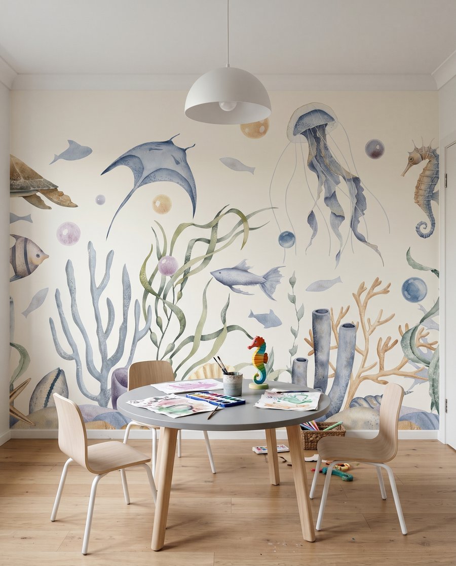 Riff in zartem Aquarell — Interieur 3