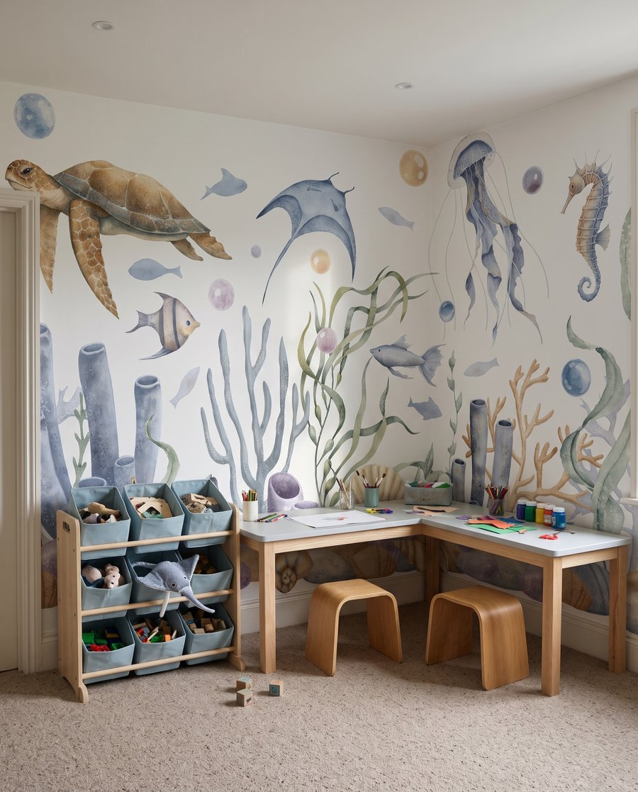 Riff in zartem Aquarell — Interieur 4