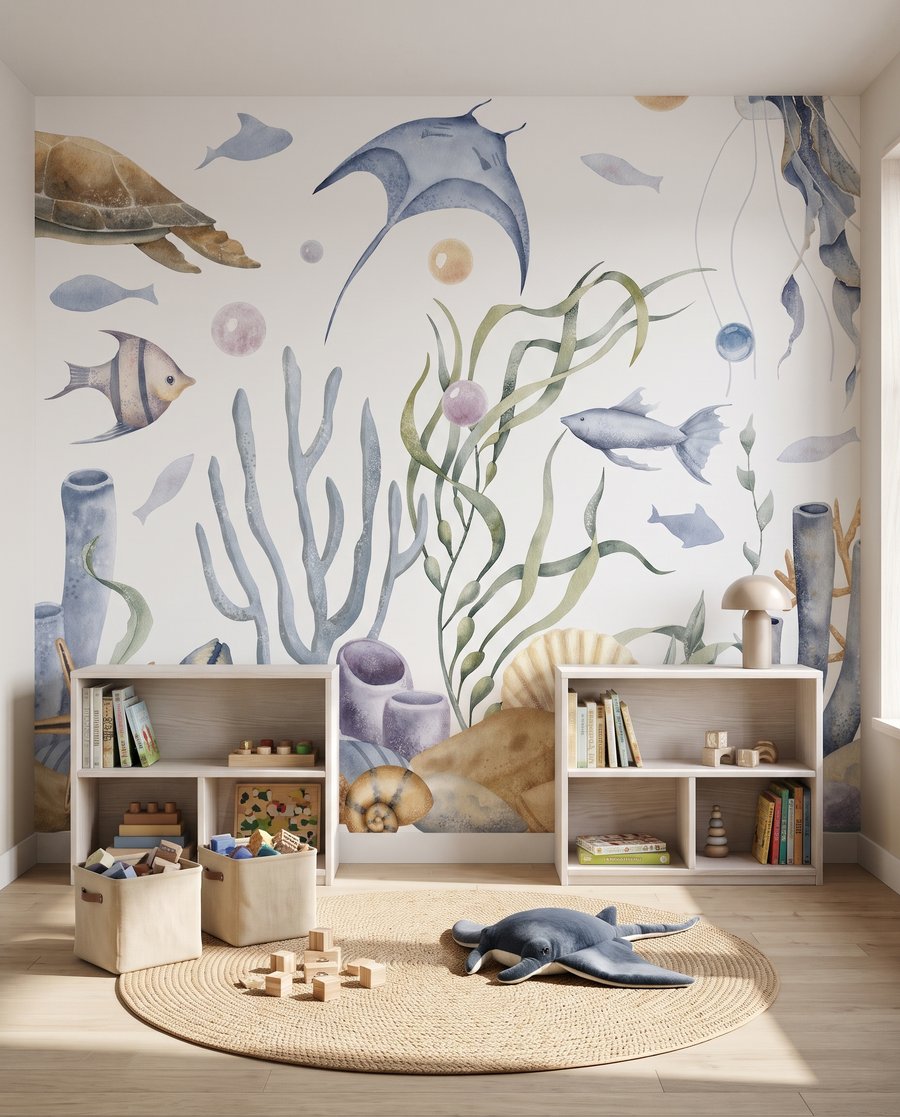 Riff in zartem Aquarell — Interieur 5