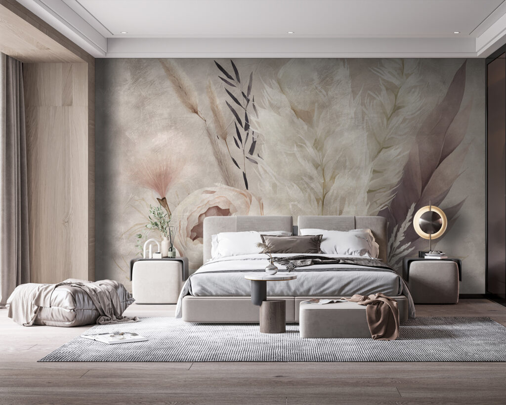 Pampasgras und Blätter — Interieur 3