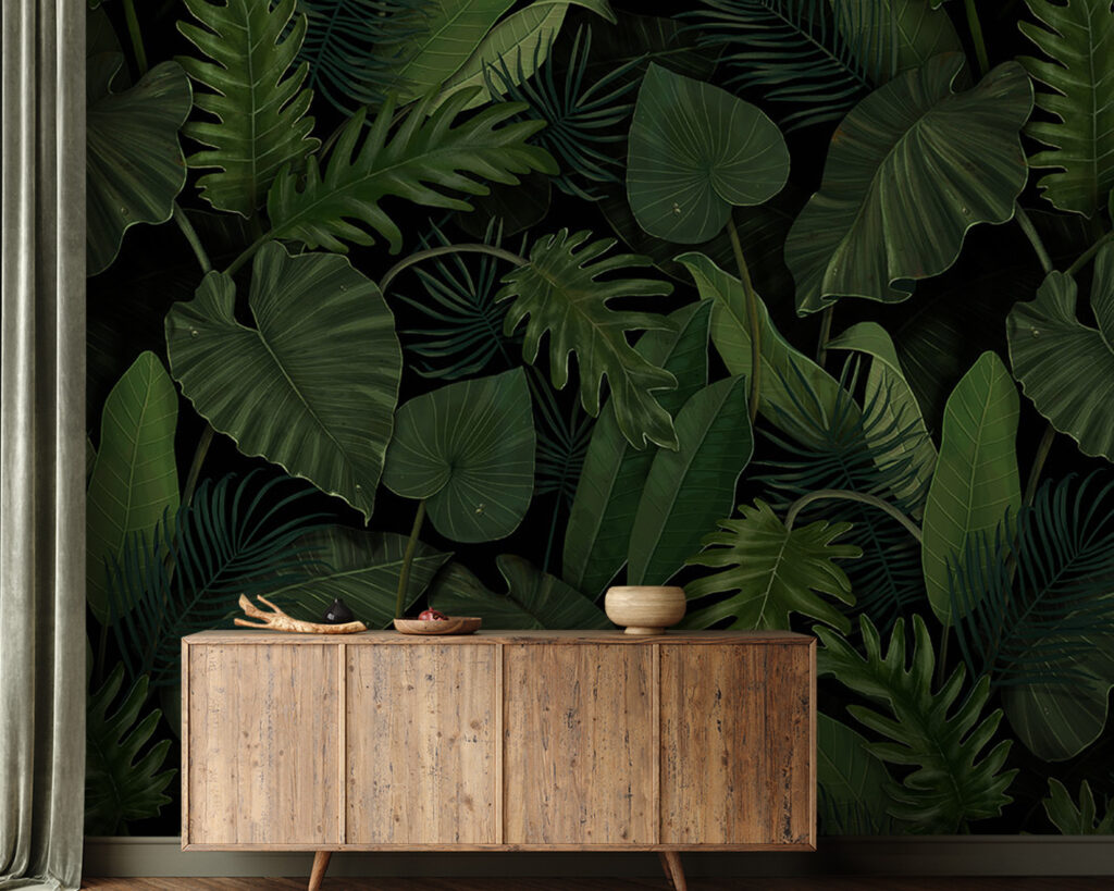 Muster aus grünen Blättern — Interieur 1