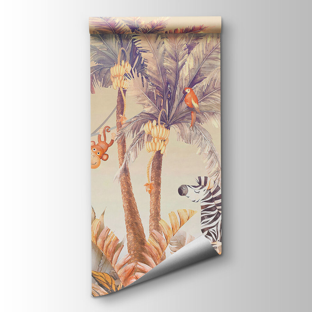 Giraffe zwischen Palmen — Produktansicht