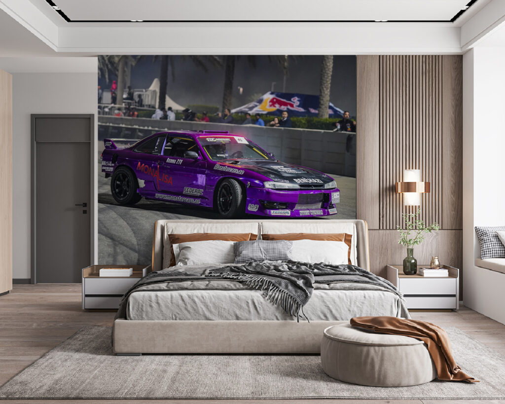 Rennwagen in Lila — Interieur 2