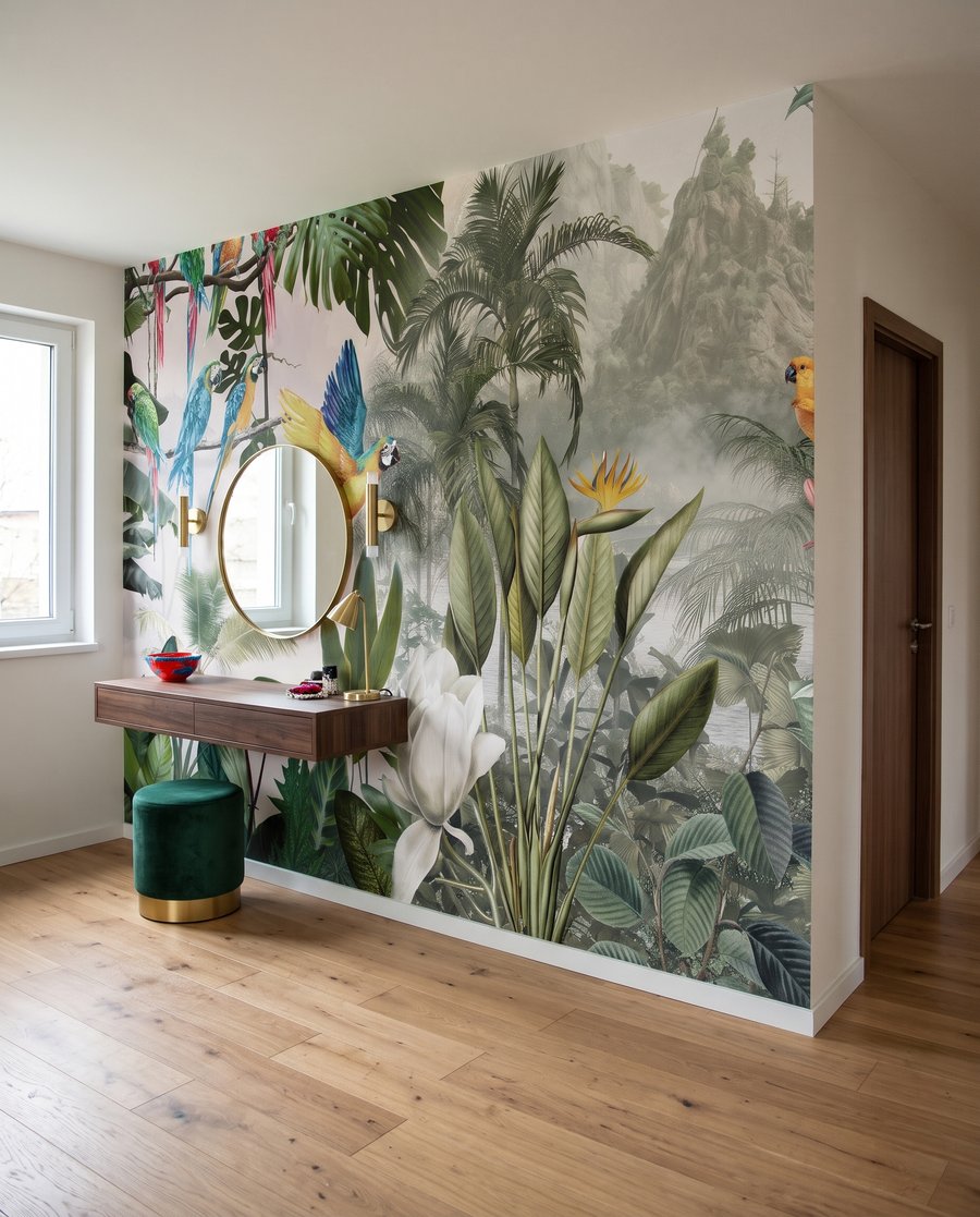 Papageien im lichten Wald — Interieur 2