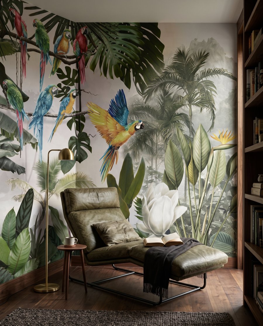 Papageien im lichten Wald — Interieur 4