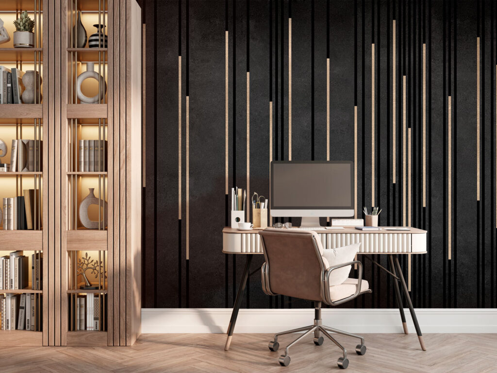 Goldstreifen auf Schwarz — Interieur 3