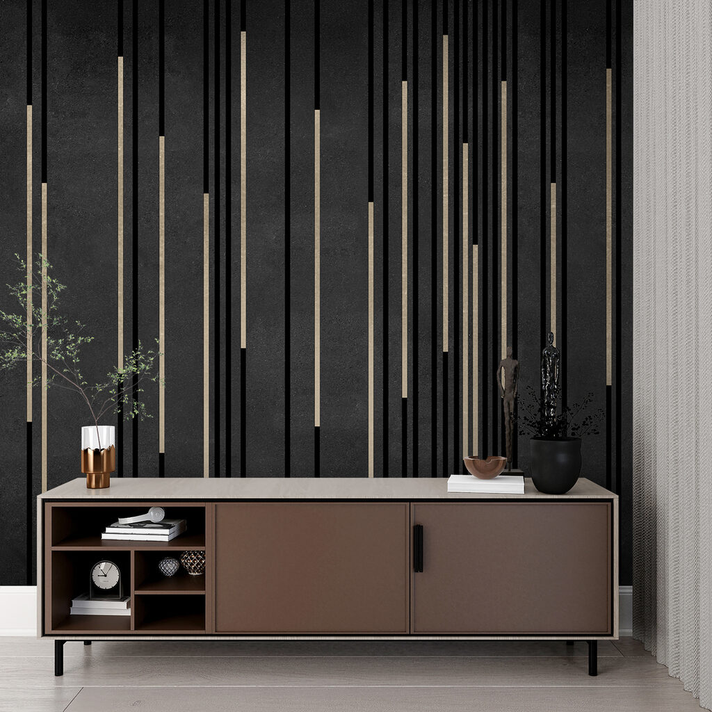 Goldstreifen auf Schwarz — Interieur 5