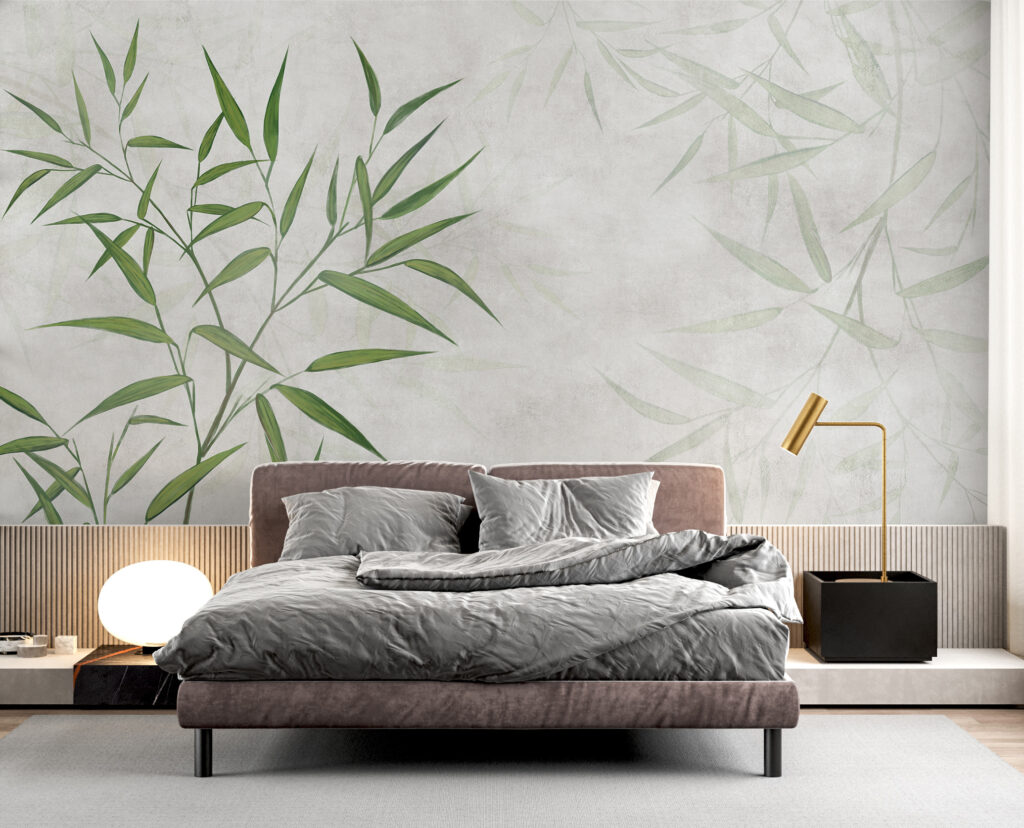 Bambus auf Weiß — Interieur 1