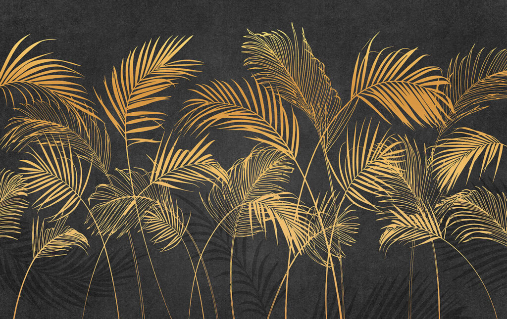 Palmwedel in Gruppen — ganzes Design
