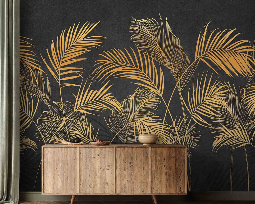 Palmwedel in Gruppen — Interieur 1