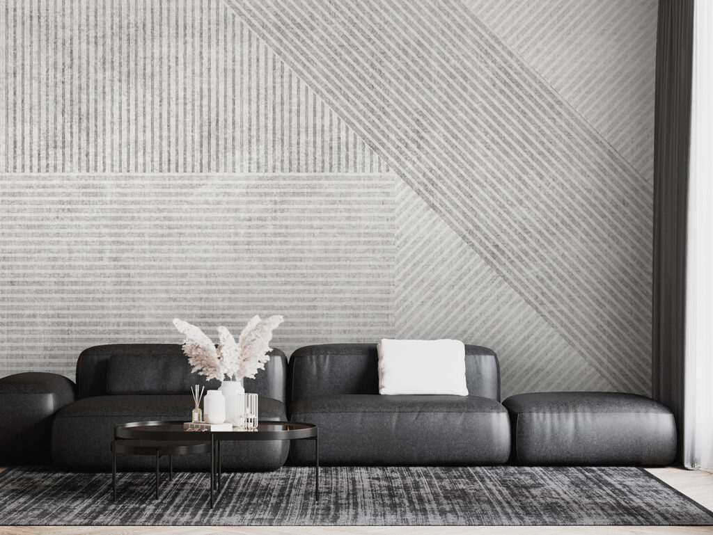 Geometrische Streifenfelder — Interieur 1