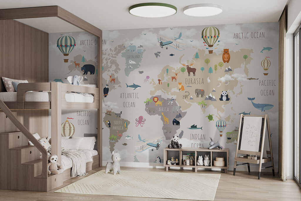 Tierkarte mit Heißluftballons — Interieur 9