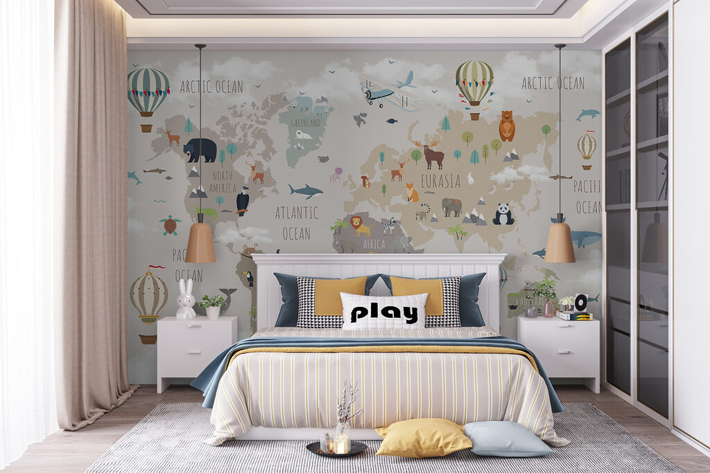 Tierkarte mit Heißluftballons — Interieur 8