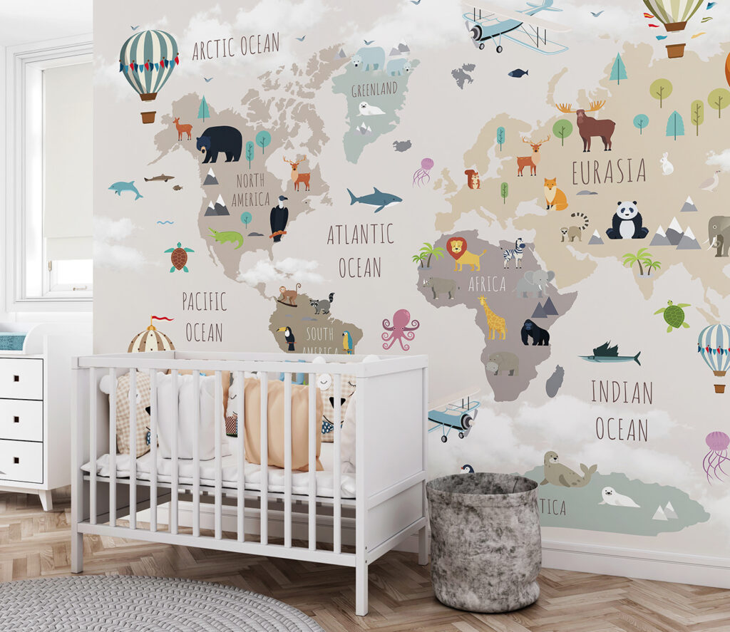 Tierkarte mit Heißluftballons — Interieur 6