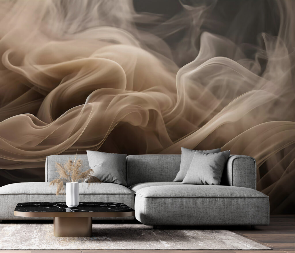 Strom brauner Schleier in einem Interieur