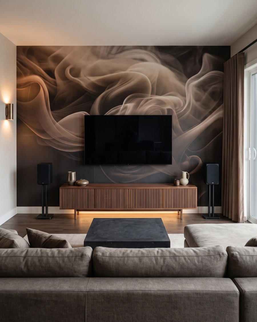 Strom brauner Schleier in einem Interieur