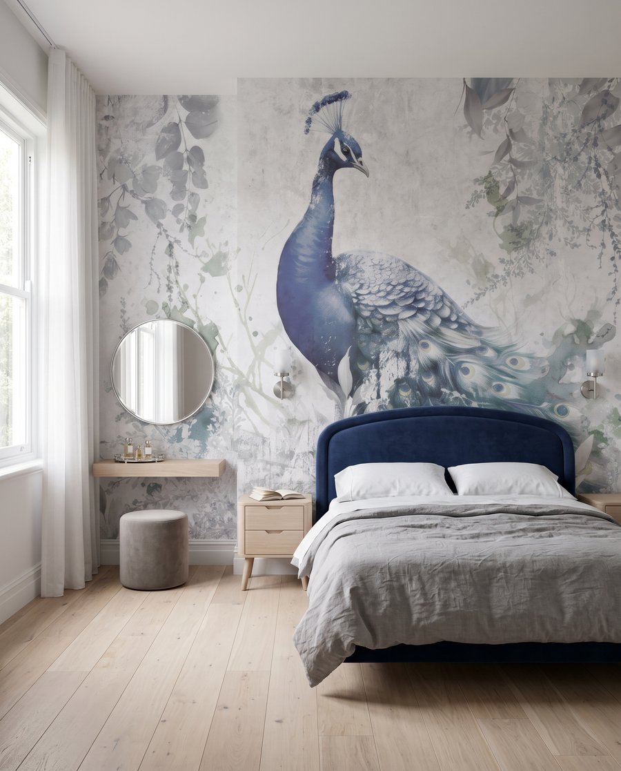 Pfau im grauen Nebel — Interieur 1