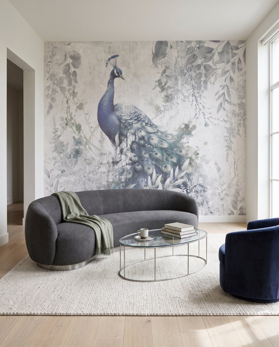 Pfau im grauen Nebel — Interieur 2