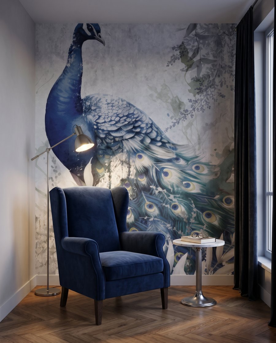 Pfau im grauen Nebel — Interieur 3