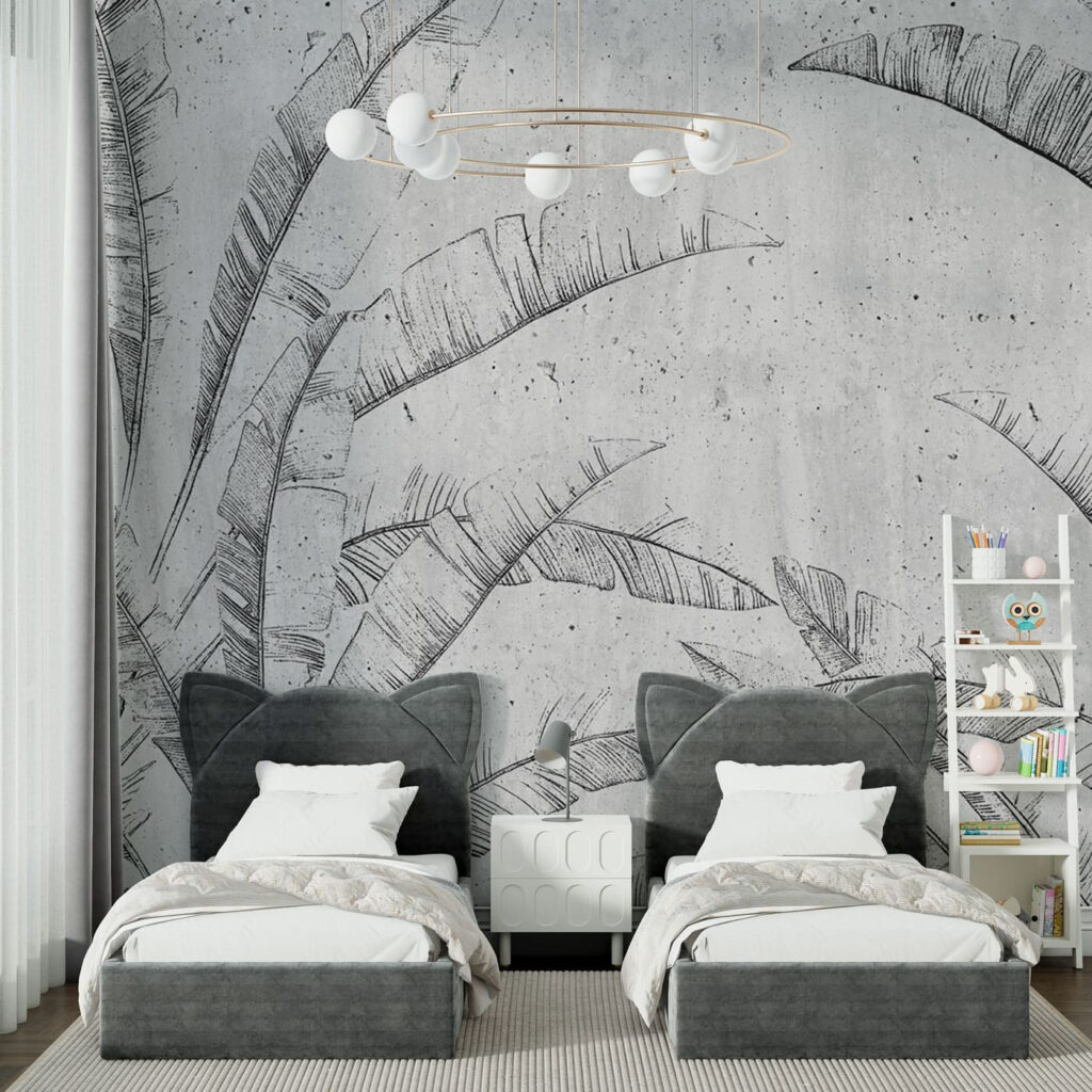 Gezeichnete Bananenblätter — Interieur 2