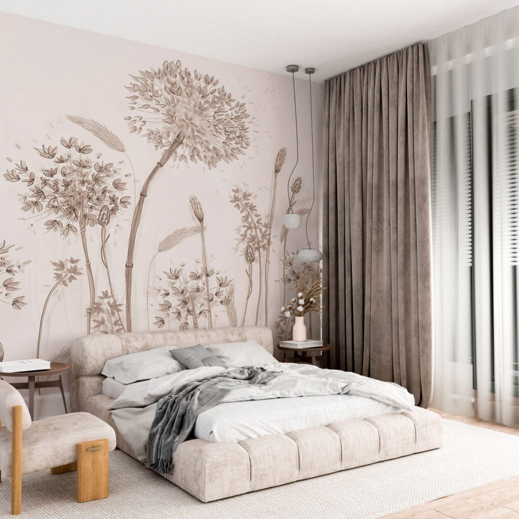 Gezeichnete Blütenstiele — Interieur 1