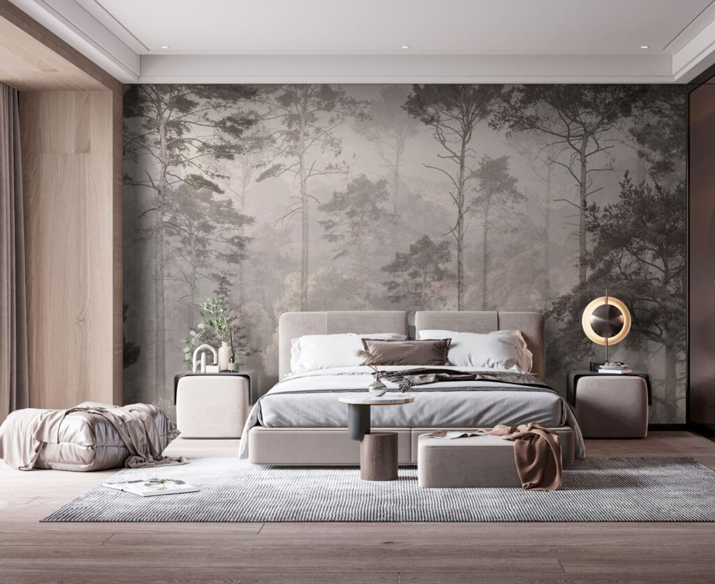 Tannen Schicht für Schicht in einem Interieur