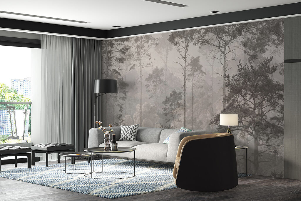 Tannen Schicht für Schicht in einem Interieur