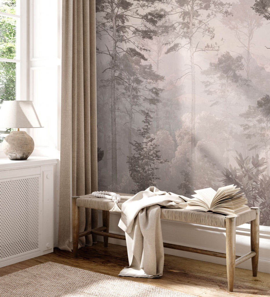 Tannen Schicht für Schicht in einem Interieur