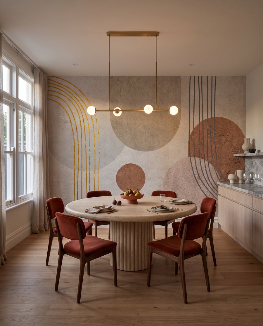 Bögen mit warmen Kreisen — Interieur 5