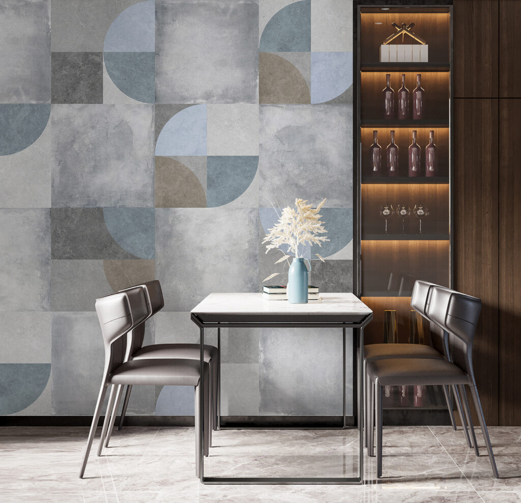 Quadrate und Viertelkreise — Interieur 7