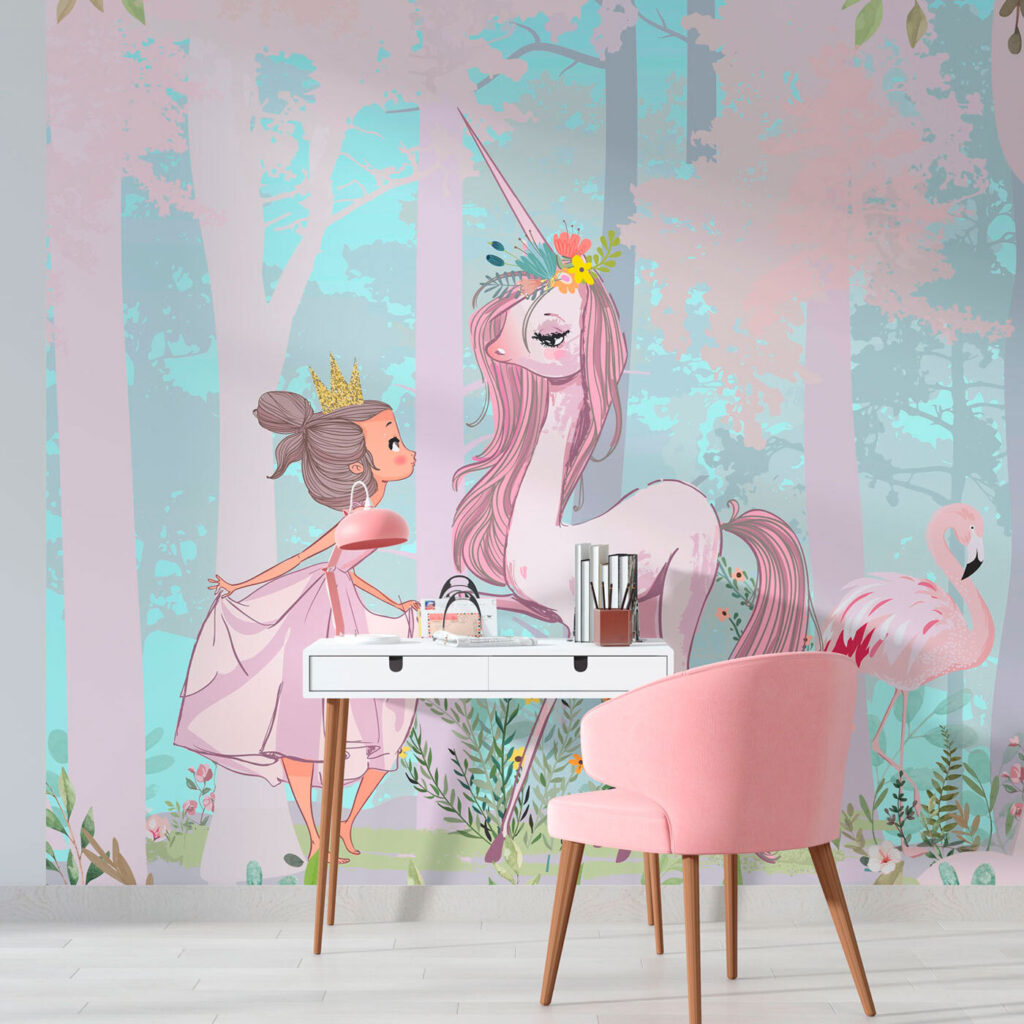 Mädchen mit Einhorn — Interieur 1