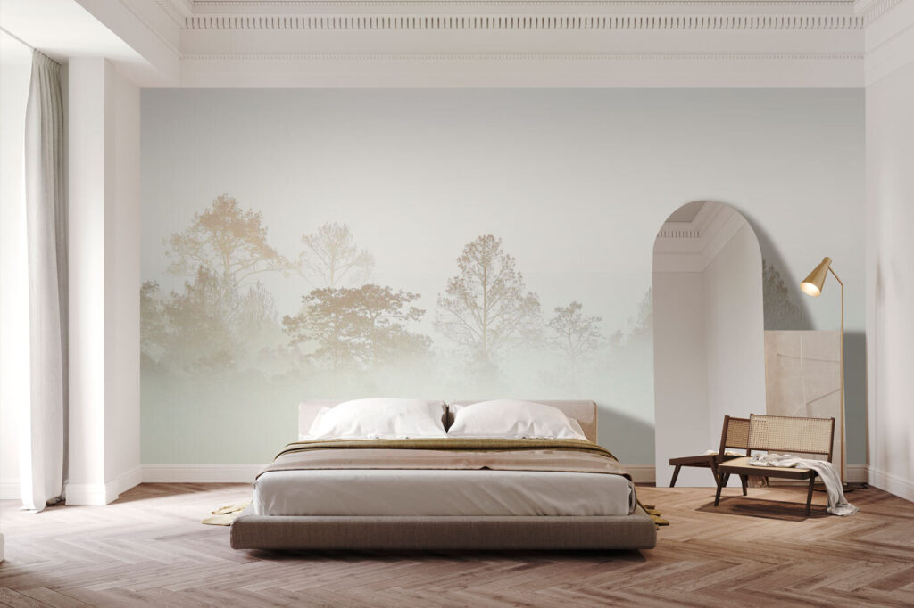 Verblassender Waldrand in einem Interieur