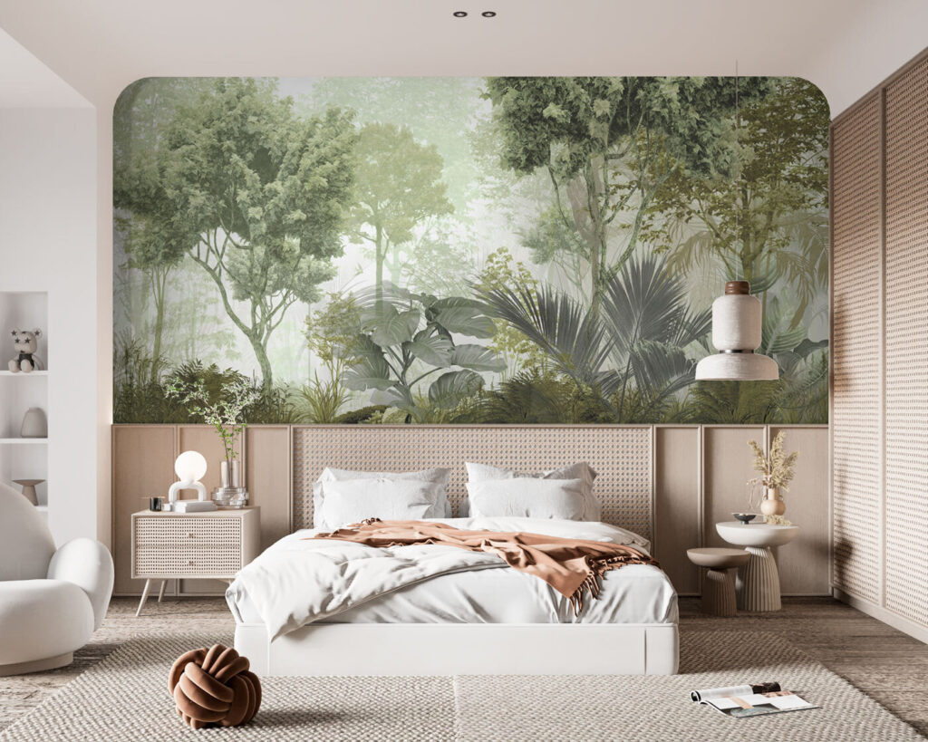 Grüner Wald im Morgenlicht — Interieur 3