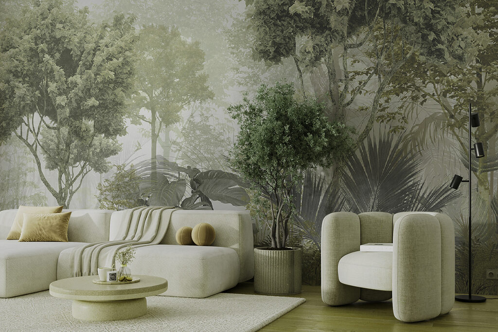 Grüner Wald im Morgenlicht — Interieur 4