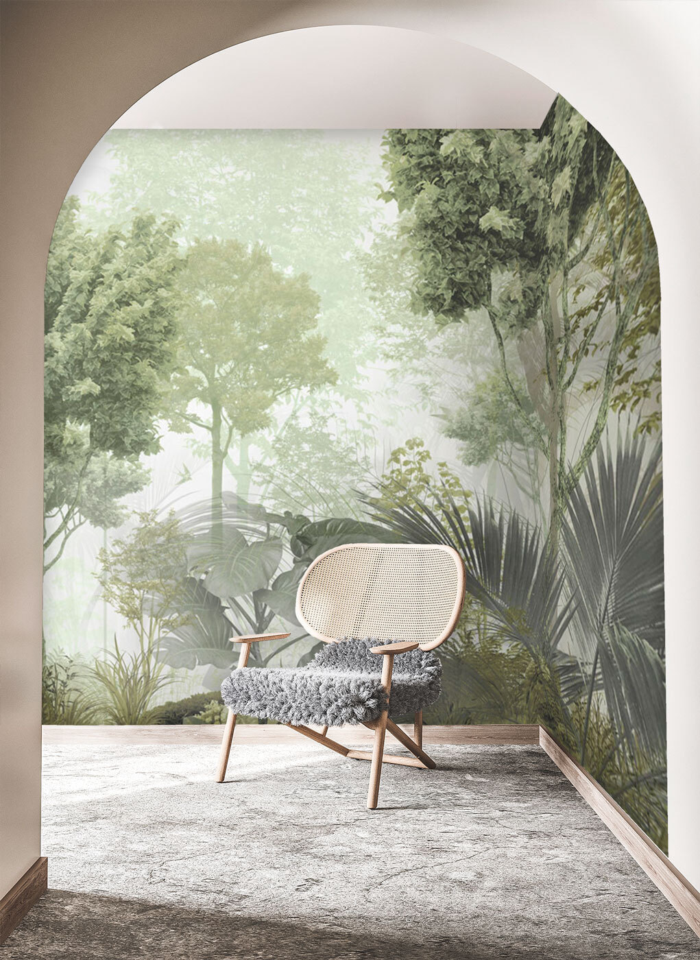 Grüner Wald im Morgenlicht — Interieur 5