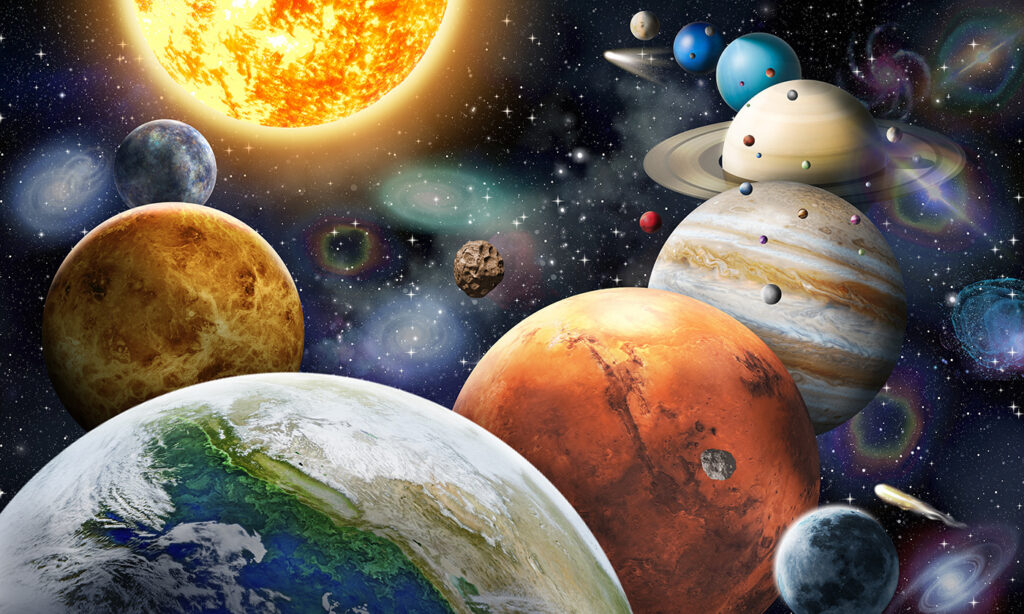 Nah an den Planeten — ganzes Design