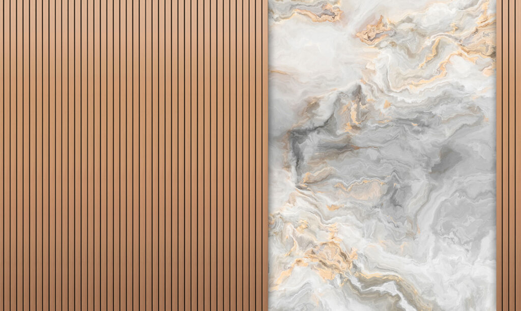 Warme Latten und Adern — ganzes Design