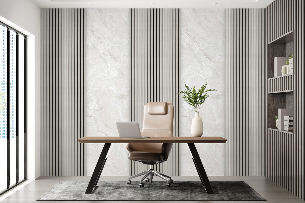 Helle Paneele mit Streifen — Interieur 6