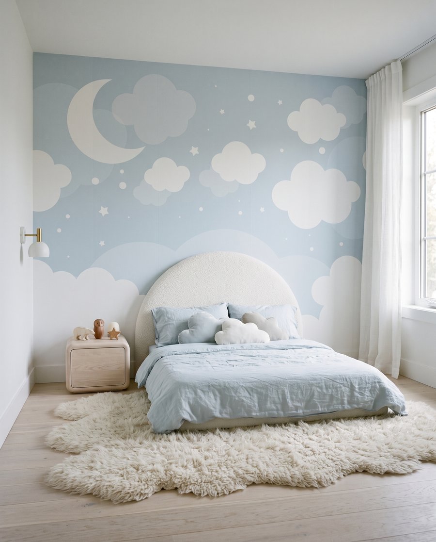 Mond zwischen blauen Wölkchen — Interieur 2