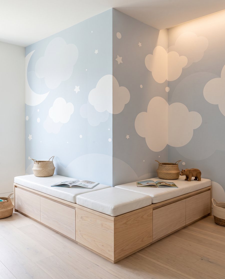 Mond zwischen blauen Wölkchen — Interieur 3