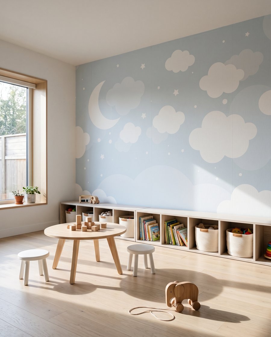 Mond zwischen blauen Wölkchen — Interieur 5