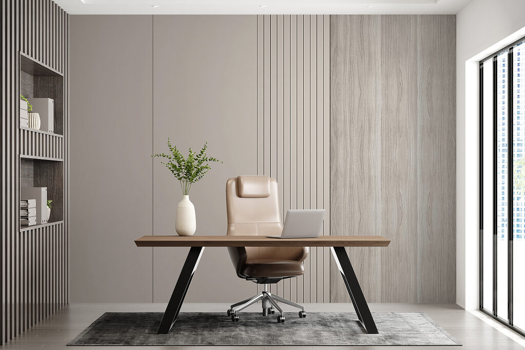 Ruhige Bahnen in Taupe — Interieur 6