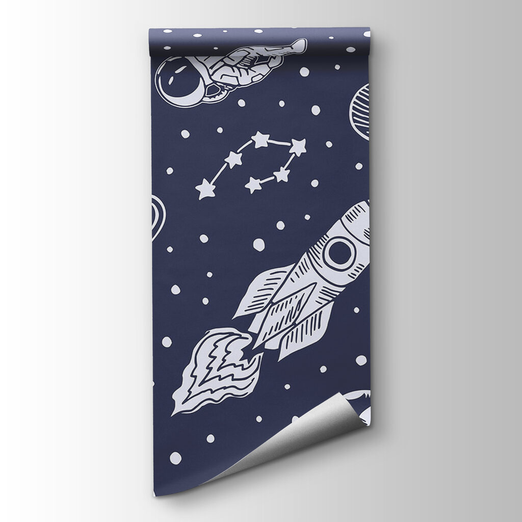 Astronauten und Raketen — Produktansicht