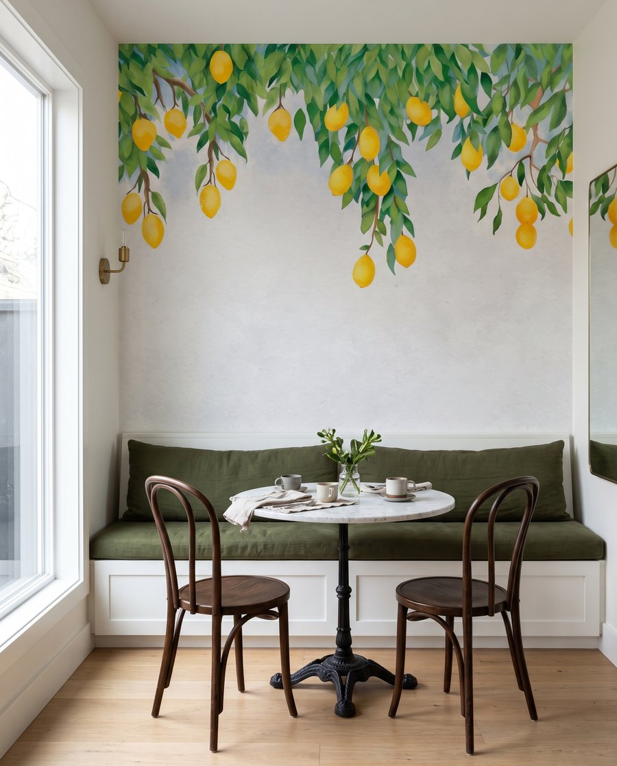 Zitronenzweige über Grau — Interieur 2