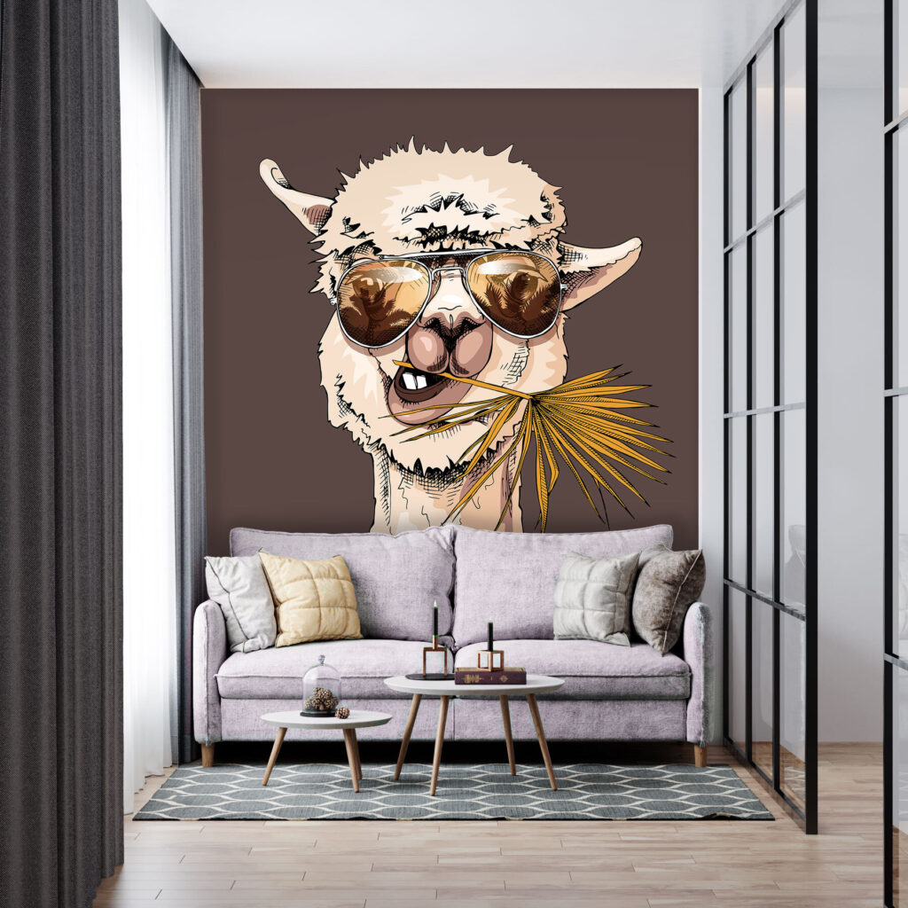 Lama mit Sonnenbrille — Interieur 2