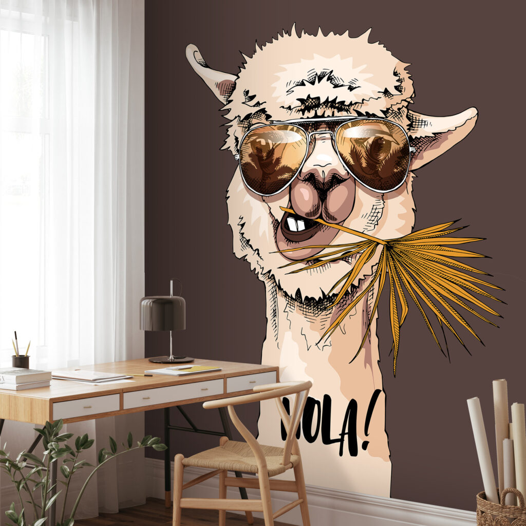 Lama mit Sonnenbrille — Interieur 1