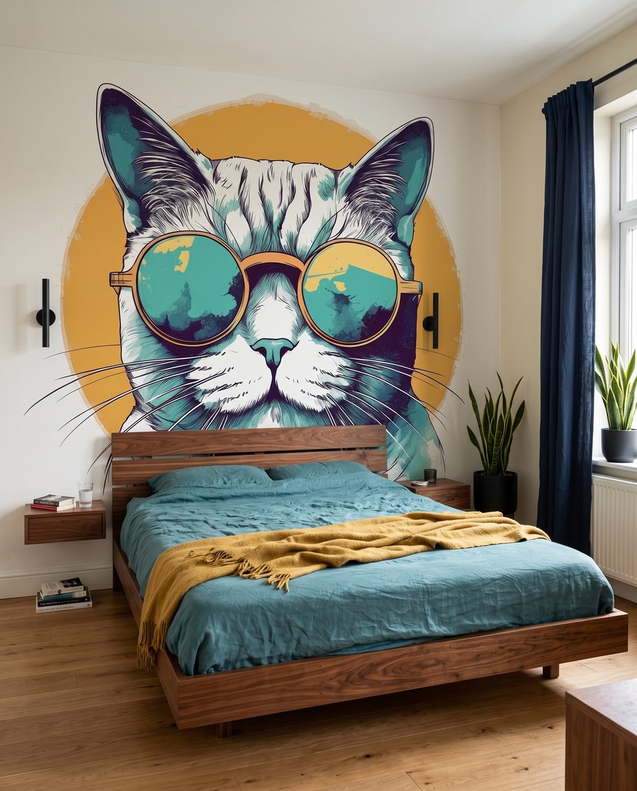 Katze mit Sonnenbrille — Interieur 7